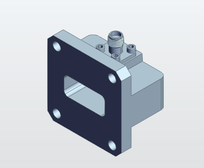 WR-42 Square Flange to SMA Female Waveguide to Coax Adapter